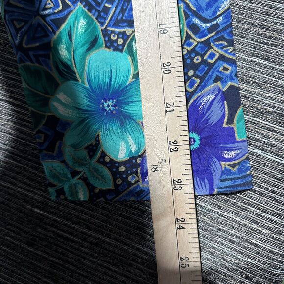 Ship N Shore Vintage Blazer Women's L Blue Green Single Button Made in USA - Picture 12 of 13